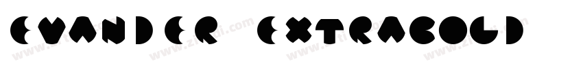 Evander ExtraBold字体转换
